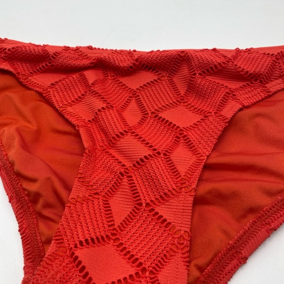 Vince Camuto Women's Crochet Hipster Bikini Bottoms (Tangerine, Small) - Picture 8 of 9